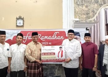 Safari Ramadhan Dilakukan Anggota Komisi III DPRD Sumbar Rony Mulyadi di Surau Pokie Andamo