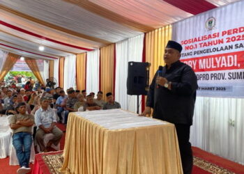 Anggota DPRD Sumbar, Verry Mulyadi Gelar Sosper Pengelolaan Sampah di Luki
