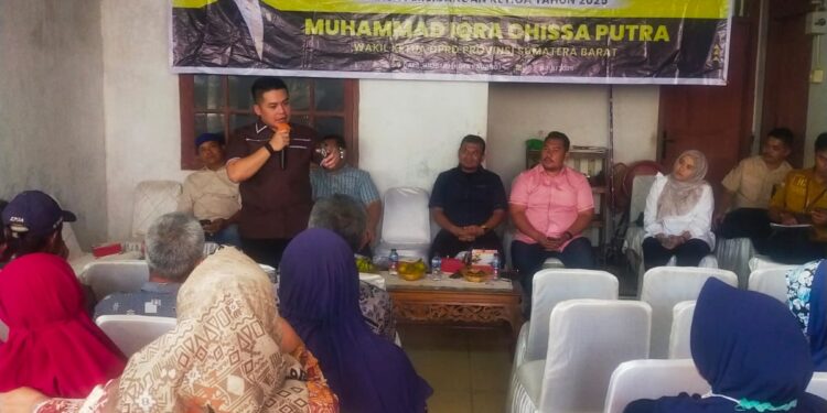 Wakil Ketua DPRD Sumbar Muhammad Iqra Chissa Putra Tampung Aspirasi Warga Kampung Jambak Kandang Batu