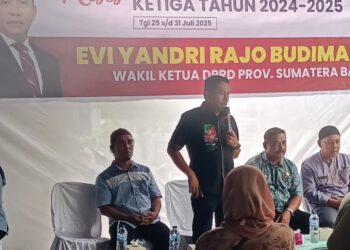 Wakil Ketua DPRD Sumbar Evi Yandri Rajo Budiman Gelar Reses di Padang Besi
