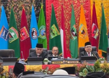 DPRD Sumbar Bersama Pemprov Gelar Rapat Paripurna Dalam Rangka Mendengarkan Pidato Kenegaraan Presiden RI