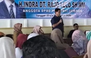Gelar Sosper di Gates, Anggota DPRD Sumbar Indra Dt. Rajo Lelo Ajak Peserta Membuat Koperasi