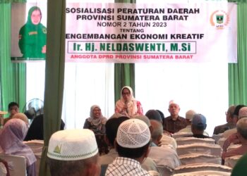 Anggota DPRD Sumbar Neldaswenti Gelar Sosialisasi Terkait Pengembangan Ekraf
