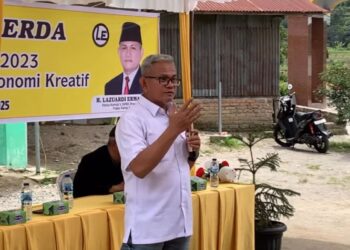 Lazuardi Erman Sosialisasikan Perda No. 2 Tahun 2023, Dorong Pemuda Matur Kembangkan Ekonomi Kreatif Sumbar