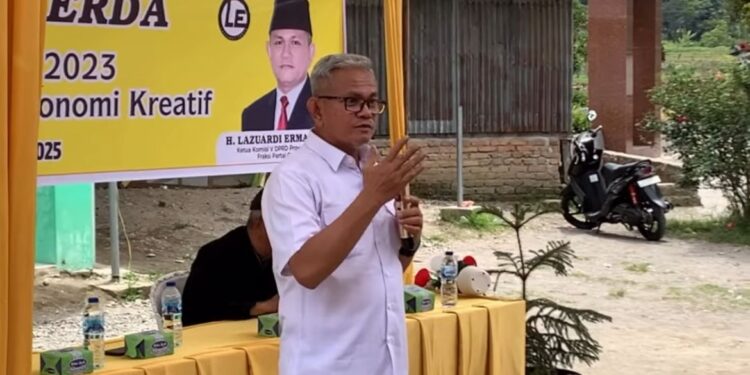 Lazuardi Erman Sosialisasikan Perda No. 2 Tahun 2023, Dorong Pemuda Matur Kembangkan Ekonomi Kreatif Sumbar
