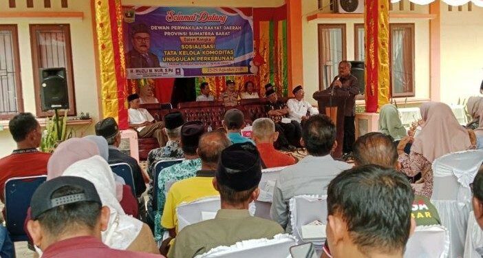 Muzli M. Nur Sosialisasikan Perda Tata Kelola Komoditas Unggulan Pertanian dan Perkebunan