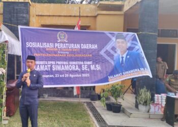 Anggota DPRD Sumbar, Salamat Simamora Sosialisasikan Perda Keolahragaan di Panti Pasaman