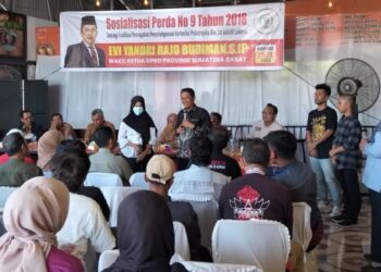 Sosper No. 9/2018, Wakil Ketua DPRD Sumbar Evi Yandri Ajak Warga Jauhi dan Ketahui Bahaya Narkotika