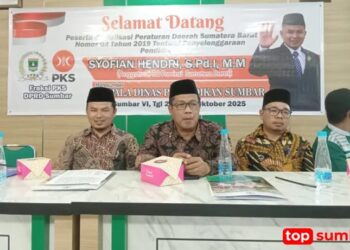 Syofian Hendri Sosialisasikan Perda Pendidikan Nomor 02 Tahun 2019, Dorong Pemerataan Mutu Pendidikan