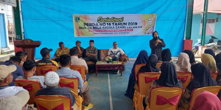 Nela Abdika Zamri Serap Aspirasi Konstituen dan Sosialisasikan Perda Nomor 16 Tahun 2019 di Limapuluh Kota